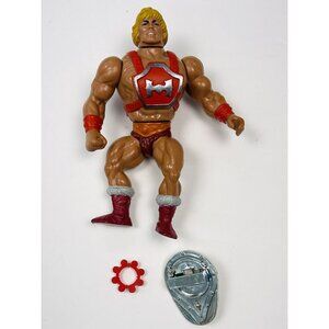 VTG 1984 MATTEL Masters of the Universe Thunder Punch He-Man w/ Shield & Ammo